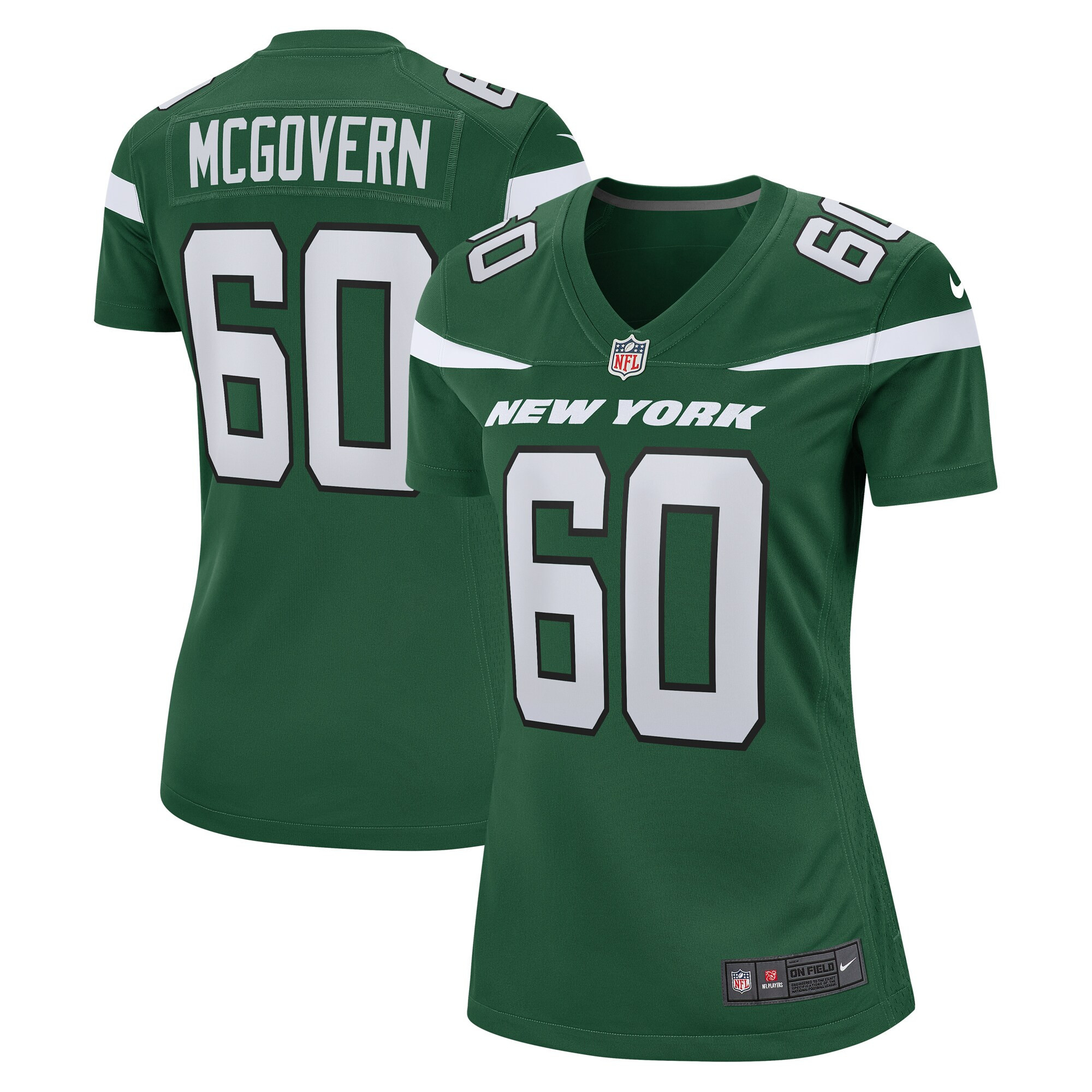 Connor Mcgovern New York Jets Womens Game Jersey - Gotham Green Nfl