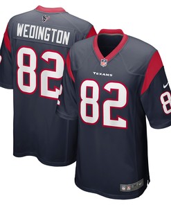 Connor Wedington Houston Texans Game Player Jersey - Navy Nfl