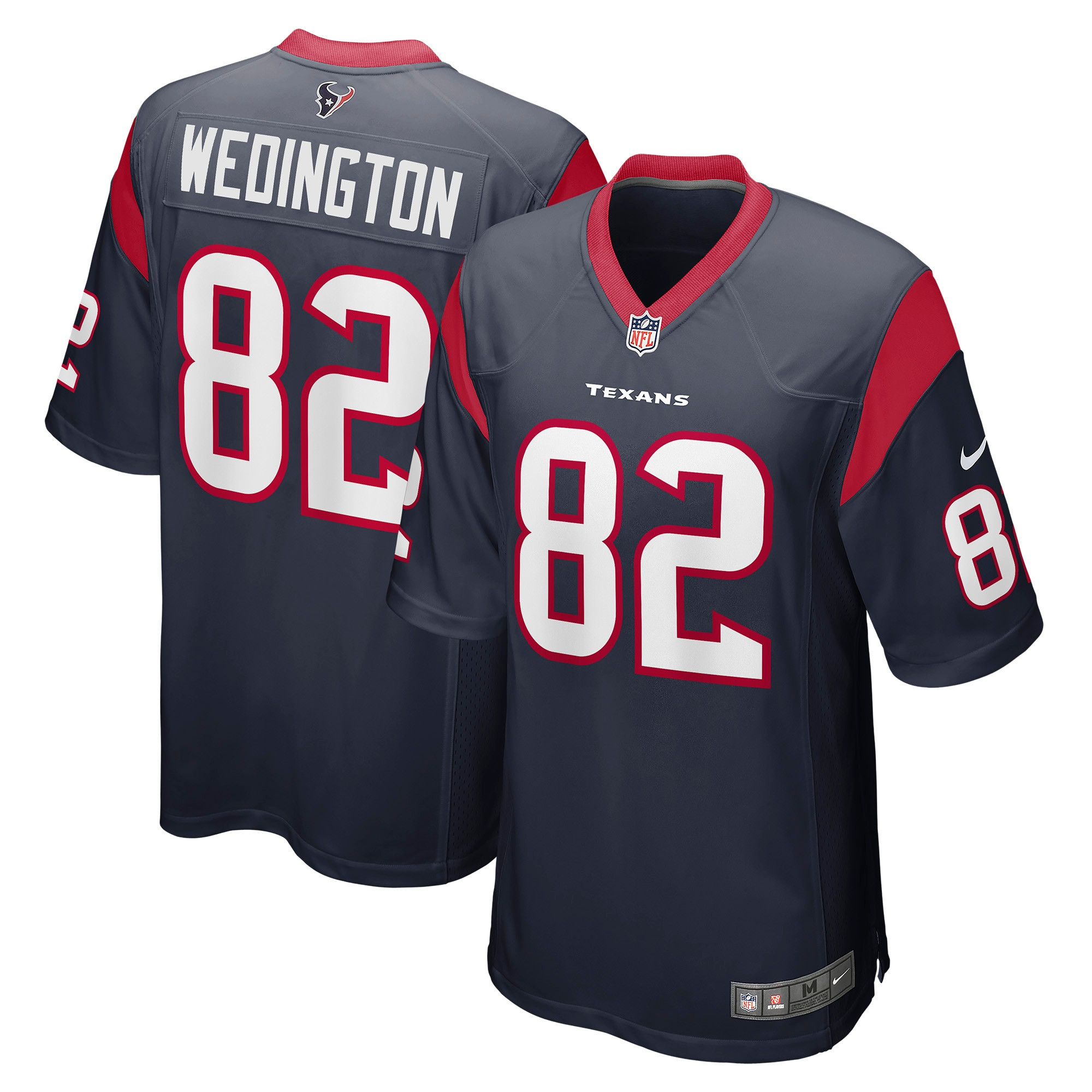 Connor Wedington Houston Texans Game Player Jersey - Navy Nfl