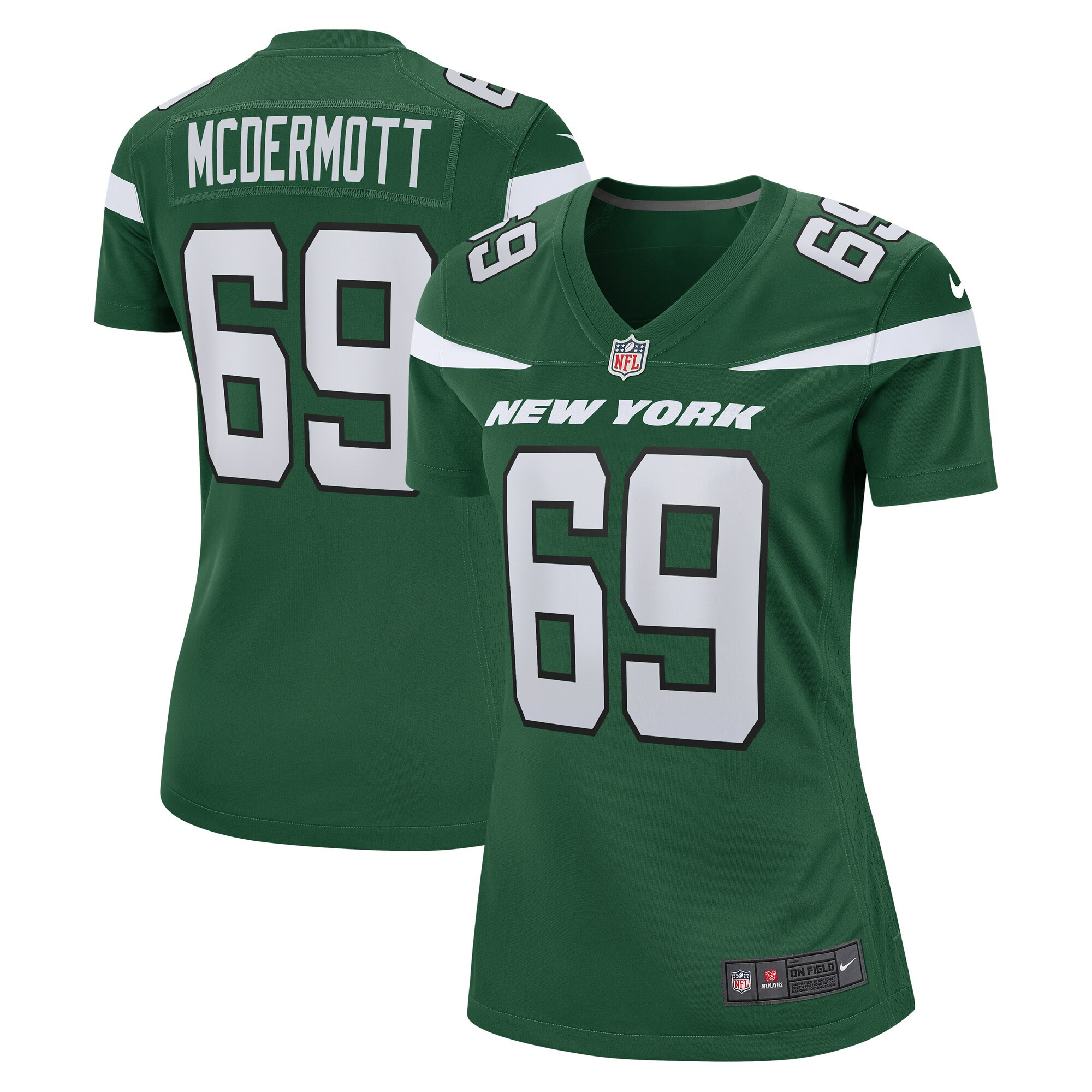Conor Mcdermott New York Jets Womens Game Jersey - Gotham Green Nfl