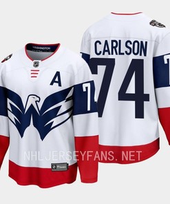 Conor Sheary 73 Washington Capitals 2023 Jersey Stadium White Primegreen
