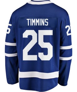 Conor Timmins 25 Toronto Maple Leafs Stanley Cup 2023 Playoffs Patch Home Breakaway Men Jersey - Blue