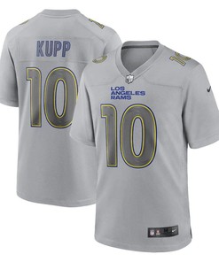 Cooper Kupp 10 Los Angeles Rams Men Atmosphere Fashion Game Jersey - Gray