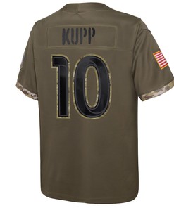 Cooper Kupp Los Angeles Rams 2022 Salute To Service Player Limited Jersey - Olive