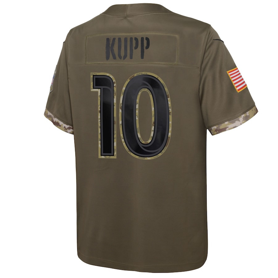 Cooper Kupp Los Angeles Rams 2022 Salute To Service Player Limited Jersey - Olive