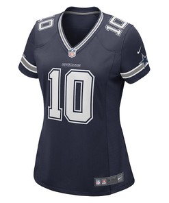 Cooper Rush 10 Dallas Cowboys Women's Game Player Jersey - Navy