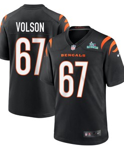 Cordell Volson 67 Cincinnati Bengals Super Bowl LVII Champions Men Game Jersey - Black