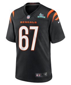 Cordell Volson 67 Cincinnati Bengals Super Bowl LVII Champions Men Game Jersey - Black