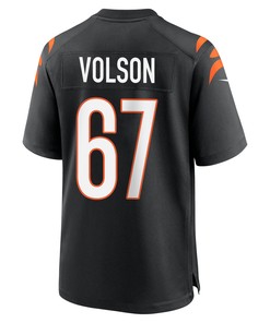 Cordell Volson 67 Cincinnati Bengals Super Bowl LVII Champions Men Game Jersey - Black