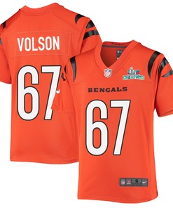 Cordell Volson 67 Cincinnati Bengals Super Bowl LVII Champions Youth Alternate Game Jersey - Black