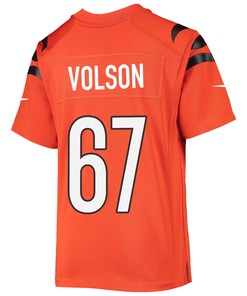 Cordell Volson 67 Cincinnati Bengals Super Bowl LVII Champions Youth Alternate Game Jersey - Black