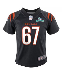 Cordell Volson 67 Cincinnati Bengals Super Bowl LVII Champions Youth Game Jersey - Black