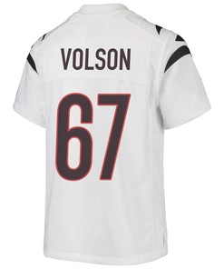Cordell Volson 67 Cincinnati Bengals Super Bowl LVII Champions Youth Game Jersey - White