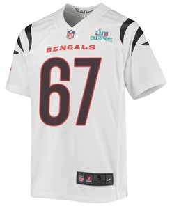 Cordell Volson 67 Cincinnati Bengals Super Bowl LVII Champions Youth Game Jersey - White