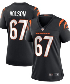 Cordell Volson 67 Cincinnati Bengals Women's Game Player Jersey - Black