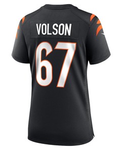Cordell Volson 67 Cincinnati Bengals Women's Game Player Jersey - Black