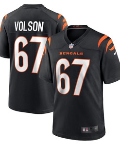 Cordell Volson Cincinnati Bengals Game Player Jersey - Black