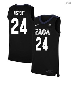 Corey Kispert 24 Gonzaga Bulldogs Elite Basketball Youth Jersey - Black