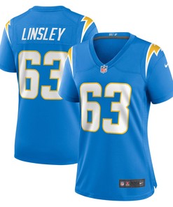 Corey Linsley Los Angeles Chargers Womens Game Player Jersey - Powder Blue Nfl