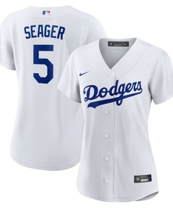 Corey Seager Los Angeles Dodgers Womens Home Replica Player Jersey - White Mlb