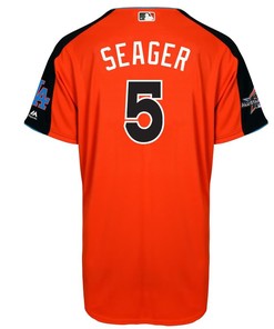 Corey Seager National League Majestic 2017 Mlb All-star Game Home Run Derby Jersey - Orange