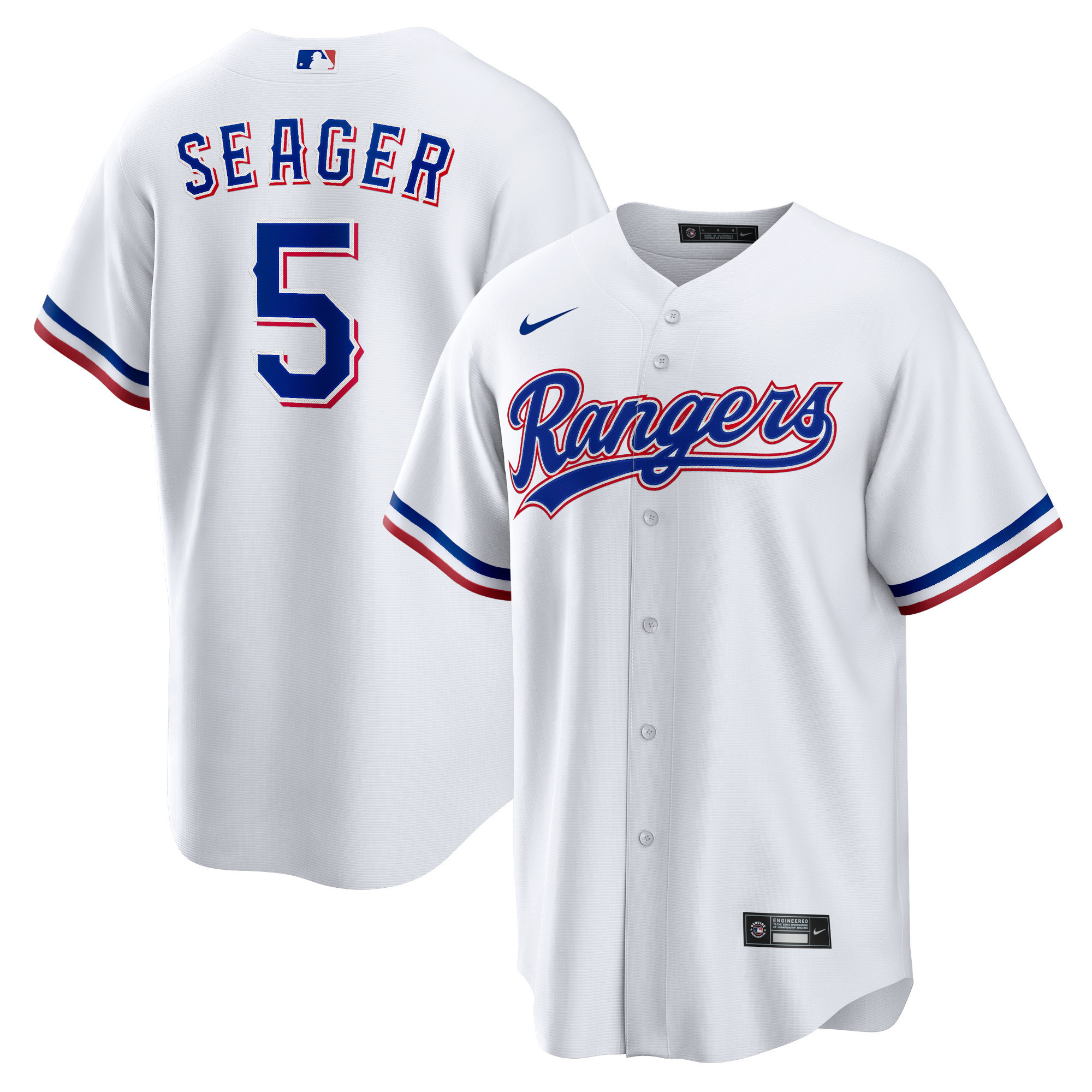 Corey Seager Texas Rangers Home Replica Player Jersey - White Mlb