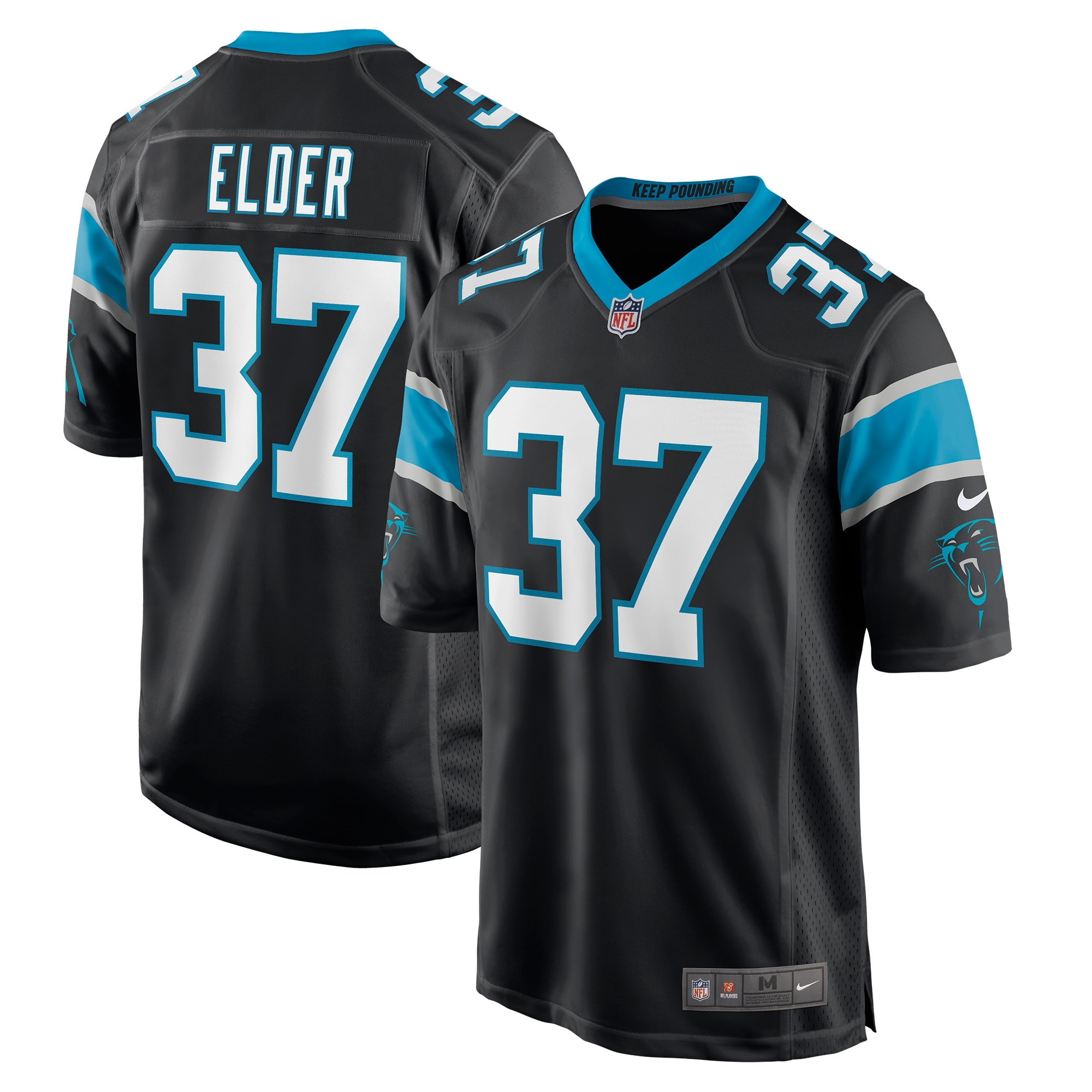 Corn Elder Carolina Panthers Player Game Jersey - Black Nfl