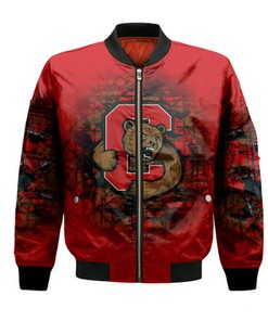 Cornell Big Red Bomber Jacket Camouflage Vintage  - NCAA