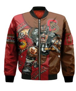 Cornell Big Red Bomber Jacket Football Go On - NCAA