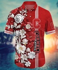 Cornell Big Red NCAA Flower Hawaii Shirt For Fans Ver 2