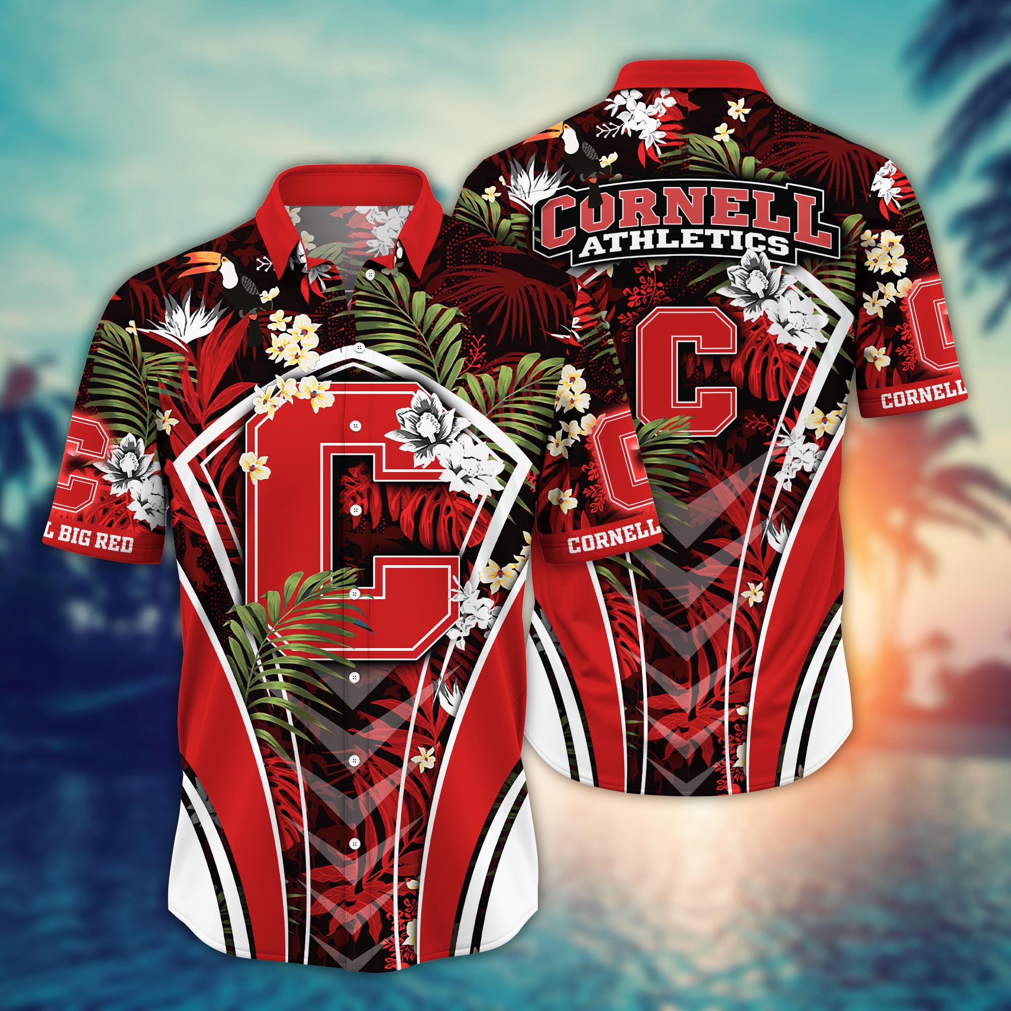 Cornell Big Red NCAA Flower Hawaii Shirt For Fans Ver 34