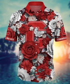 Cornell Big Red NCAA Flower Hawaii Shirt For Fans Ver 9