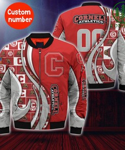 Cornell Big Red NCAA3 Custom Number Bomber Jacket   for fans