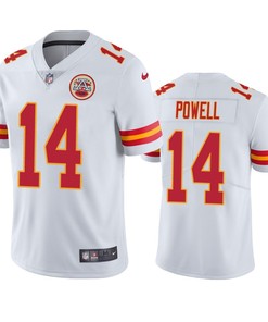 Cornell Powell 14 Kansas City Chiefs White Vapor Limited Jersey