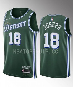Cory Joseph 18 2022-23 Detroit Pistons Green City Edition Jersey Swingman