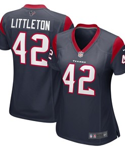 Cory Littleton 42 Houston Texans Women's Nike Women's Team Color Jersey - Navy