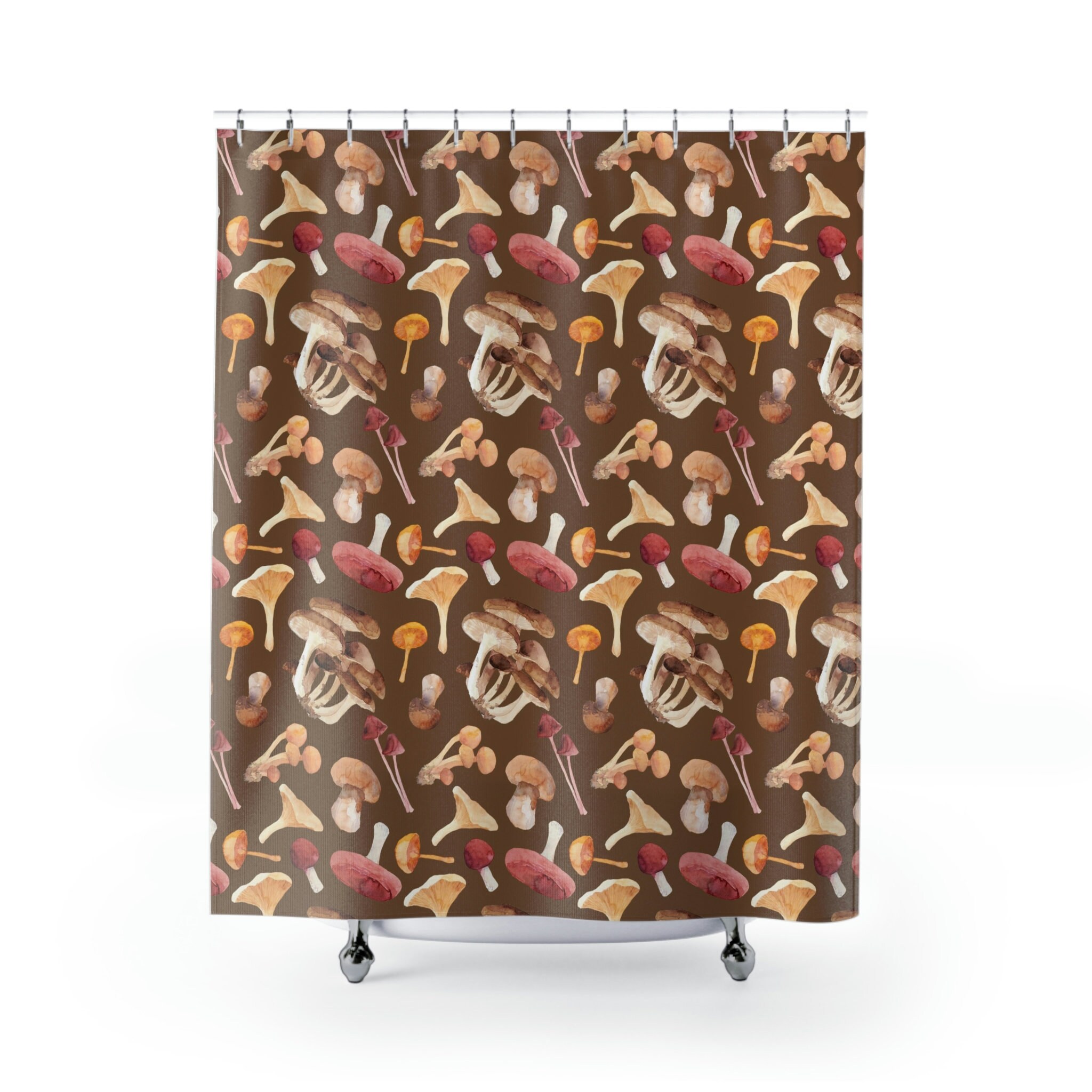 Cottagecore Boho Mushroom Shower Curtain for Nature Lovers