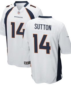 Courtland Sutton 14 Denver Broncos Game Jersey - White