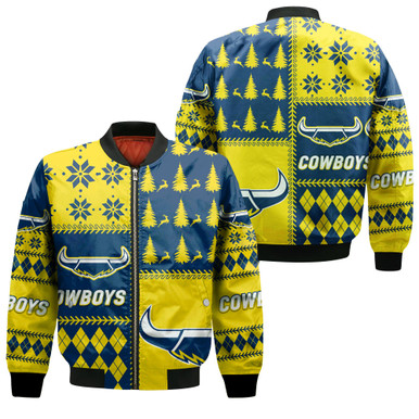 Cowboys Rugby Christmas 2022 Style Bomber Jacket - LT12