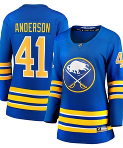 Craig Anderson Buffalo Sabres Fanatics Branded Womens Home Breakaway Player Jersey - Royal Nhl