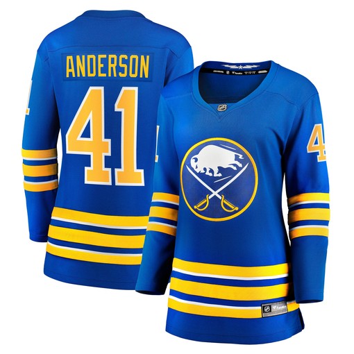 Craig Anderson Buffalo Sabres Fanatics Branded Womens Home Breakaway Player Jersey - Royal Nhl