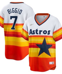 Craig Biggio 7 Houston Astros Home Cooperstown Collection Player Jersey - White