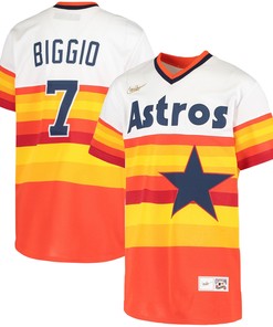 Craig Biggio Houston Astros Home Cooperstown Collection Player Jersey - White Mlb