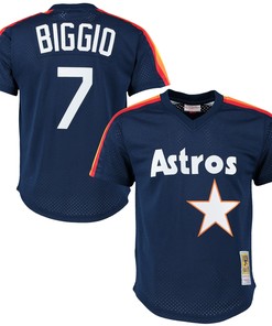 Craig Biggio Houston Astros Mitchell & Ness Cooperstown Mesh Batting Practice Jersey - Navy Mlb