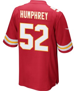 Creed Humphrey 52 Kansas City Chiefs Super Bowl LVII Champions 3 Stars Men Game Jersey - Red