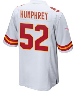 Creed Humphrey 52 Kansas City Chiefs Super Bowl LVII Champions 3 Stars Men Game Jersey - White