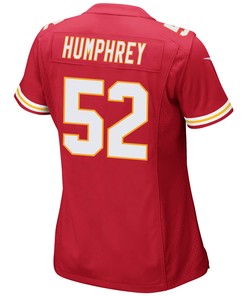 Creed Humphrey 52 Kansas City Chiefs Super Bowl LVII Champions 3 Stars Women Game Jersey - Red