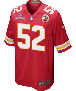 Creed Humphrey 52 Kansas City Chiefs Super Bowl LVII Champions Men Game Jersey - Red