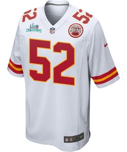 Creed Humphrey 52 Kansas City Chiefs Super Bowl LVII Champions Men Game Jersey - White