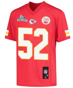 Creed Humphrey 52 Kansas City Chiefs Super Bowl LVII Champions Youth Game Jersey - Red